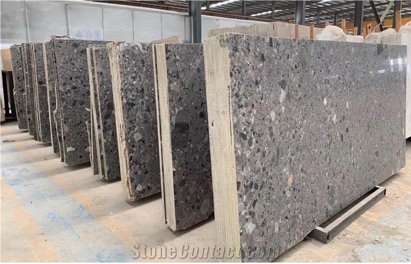 Milan Grey Marble Big Slabs Big Stock for Sales