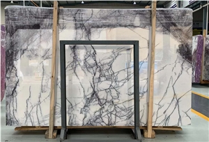New York White Milas Lilac White Marble Slabs & Tiles