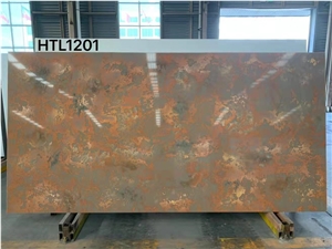 Orange Quartz Slabs