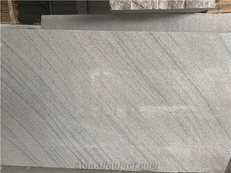 Viscount White Chinese Marble Grey Wave Big Slabs