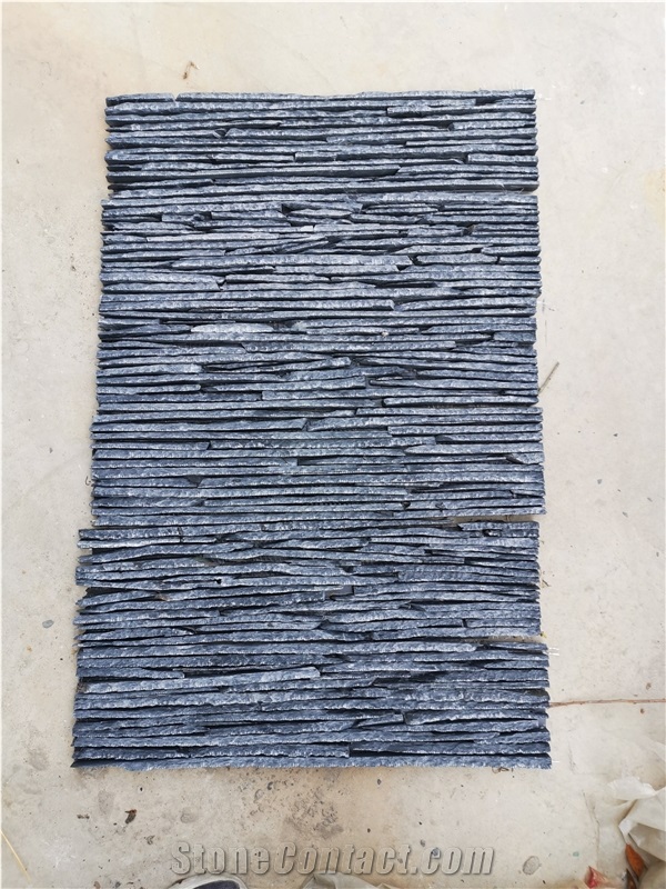 Wall Panel Paving Slate Black and Dark Grey