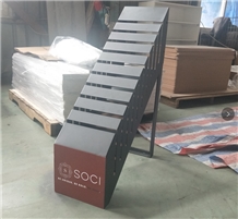 Ceramic Tile Floor Stand, Timber Sample Rack