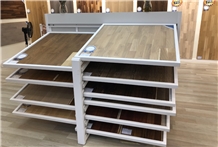 Horizontal Sliding Display Stand For Tile, Hardwood