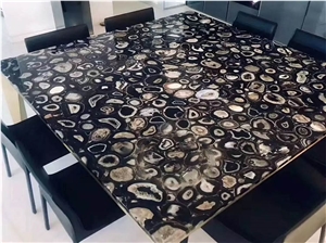 Black Gemstone Agate Slabs