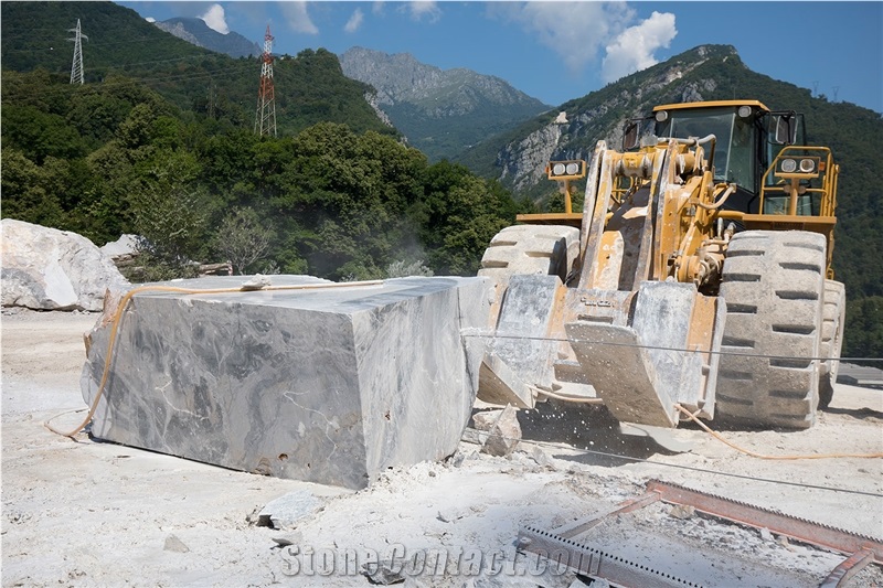 Arabescato Orobico Grey Marble Blocks