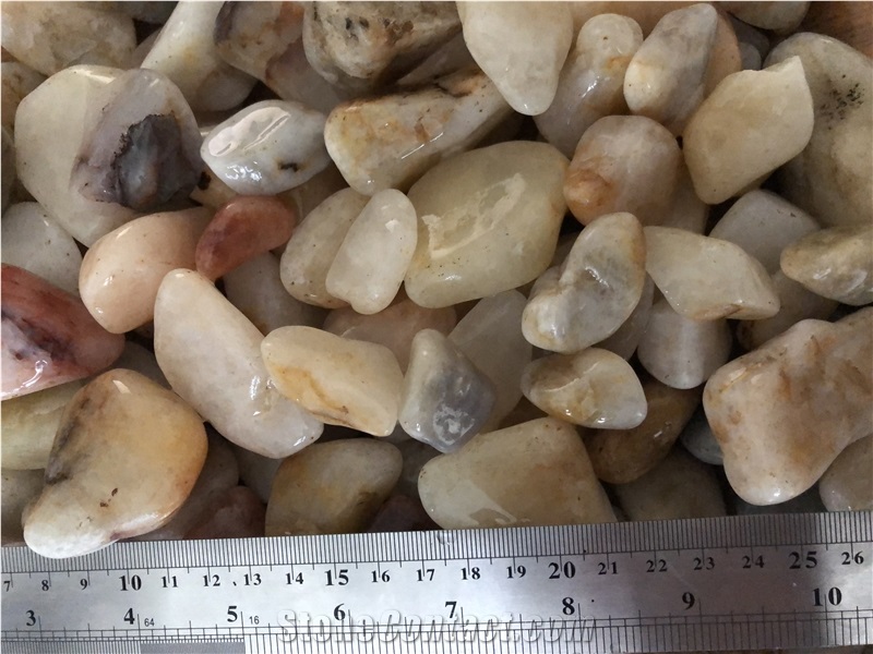 Efes Quartz Stone Flouray Tumbled Pebbles,Gravels