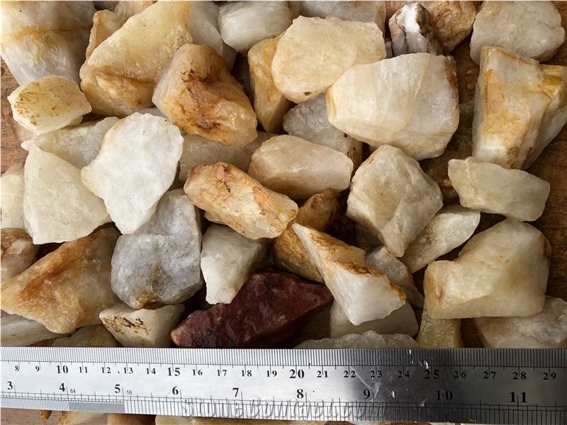 Efes Quartz Stone Flouray Tumbled Pebbles,Gravels