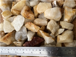 Efes Quartz Stone Flouray Tumbled Pebbles,Gravels
