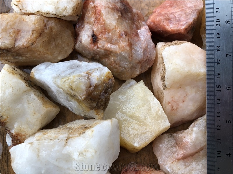Efes Quartz Stone Flouray Tumbled Pebbles,Gravels