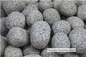 Grey Granite Pebbles, Flouray Granite Balls