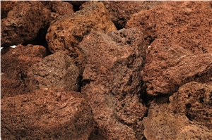 Red Lava Boulders, Garden Rocks