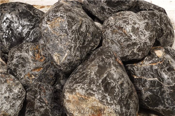 Silver Line Pebbles, Flouray Natural Stone