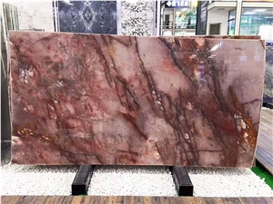 Brazil Crystal Pink Quartzite Polished Countertops