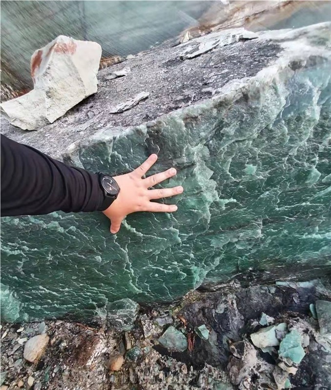 Brazil Royal Green Quartzite Rocks & Blocks