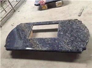 Brazil Sapphire Quartzite Blue Polished Countertop