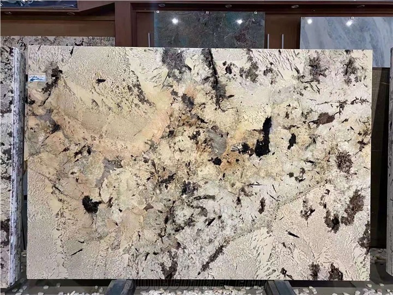 Brazil Snow Mountain Silver Fox Granite Slabs