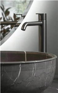Bulgarian Dark Grey Marble Polished Stair Treads