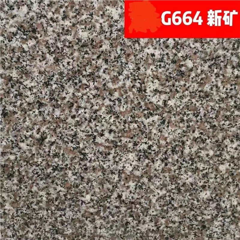 China G681 Granite Light Red Flamed Tiles & Slabs
