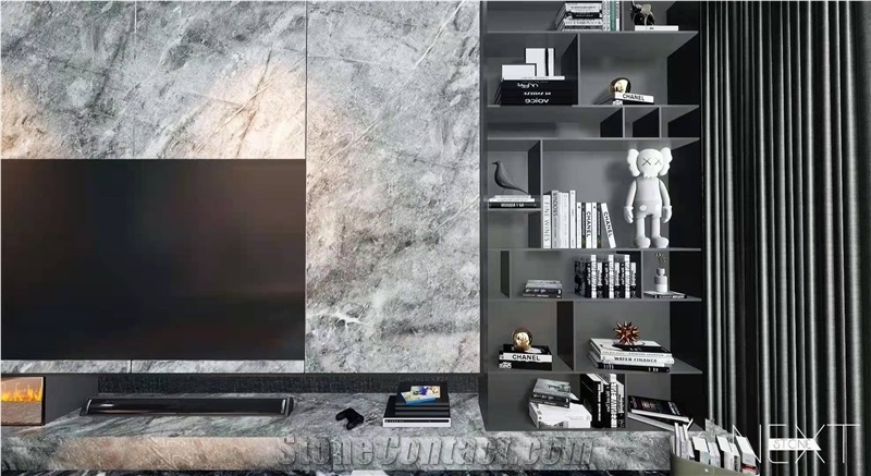 France Gucci Grey Marble Polished Stair Treads