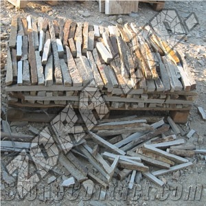 Glitz Wall Stones - Kokal Gneiss Slim Clippings, Suitable for Tiling Of Ornamental Walls