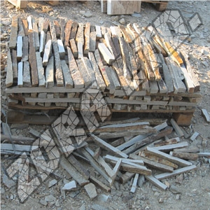 Glitz Wall Stones - Kokal Gneiss Slim Clippings, Suitable for Tiling Of Ornamental Walls