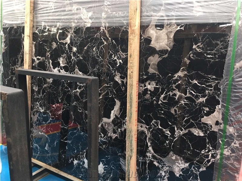 Black Ice Flower Marble Floor Black Ice Flower Marble Slab