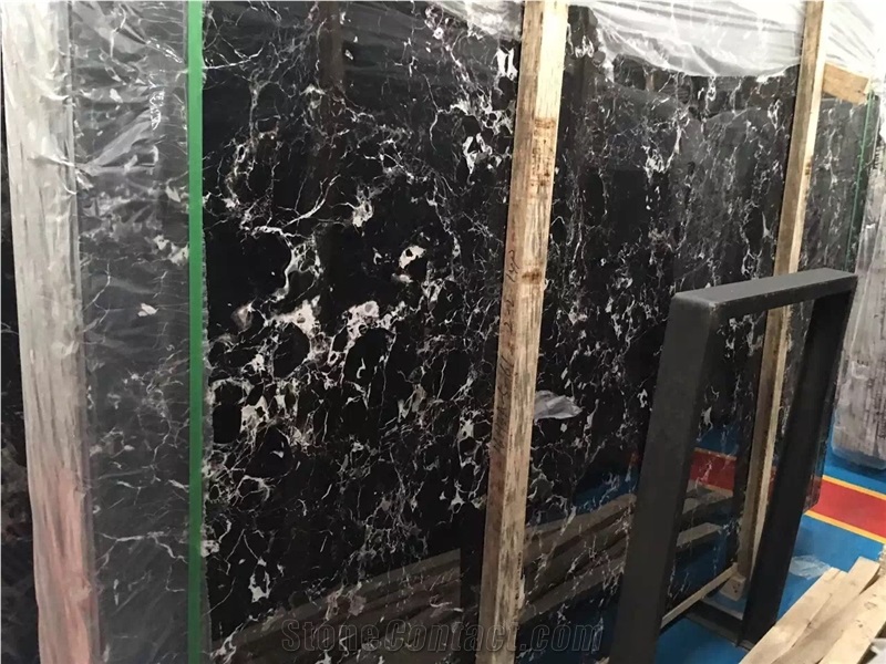 Black Ice Flower Marble Floor Black Ice Flower Marble Slab