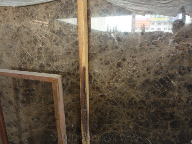 China Dark Emperador Brown Marble Slab Tile