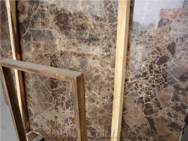 China Dark Emperador Brown Marble Slab Tile