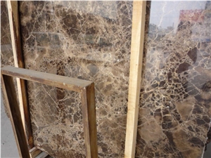 China Dark Emperador Brown Marble Slab Tile