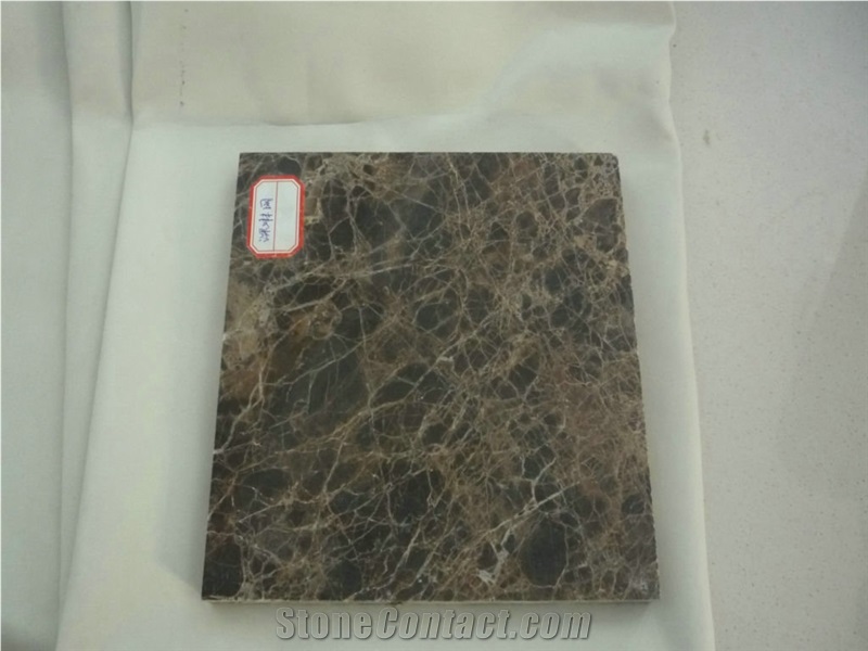 China Dark Emperador Brown Marble Slab Tile