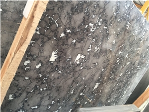 Cloudy Grey Marble Polished Slab Tile