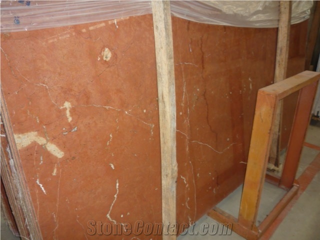 Coral Red Marble Slab Tile