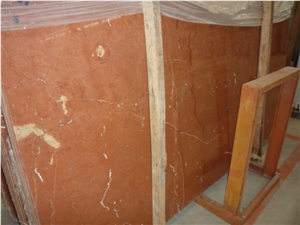 Coral Red Marble Slab Tile