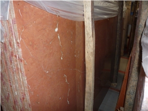 Coral Red Marble Slab Tile