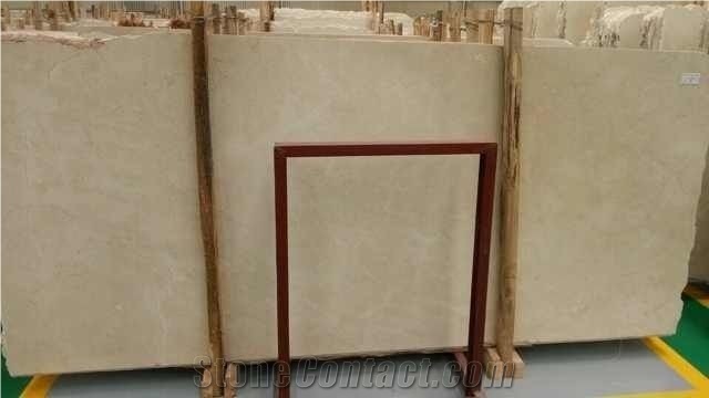 Cream Marfil Marble Slab Tile