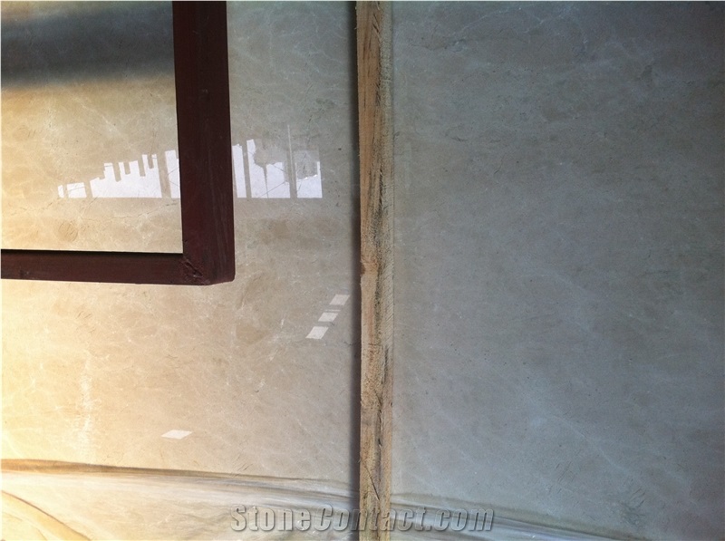Cream Marfil Marble Slab Tile