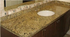 Giallo Ornamental Granite Vanity Top