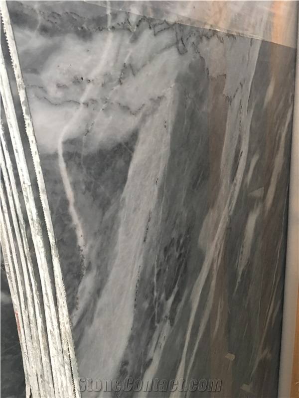 Italy Ice Grey Marble Slab Tile for Walling