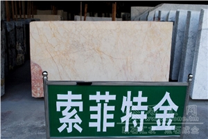 Sofitel Gold Marble Gold Vein Polished Tile Slab