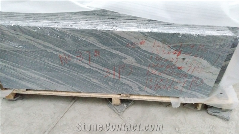 Wave Sand Chinese Juparana China Grey Granite Slab