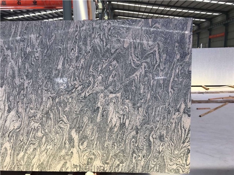 Wave Sand Chinese Juparana China Grey Granite Slab