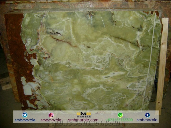 Dark Green Onyx Slabs-Dark Green Onyx Tiles