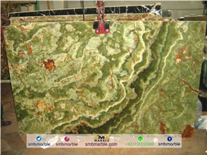Dark Green Onyx Slabs-Dark Green Onyx Tiles