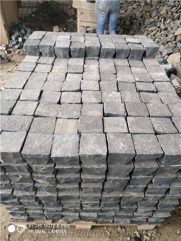 Black Basalt Cube Stone