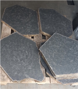 Black Basalt Stepping Pavers Top Flamed