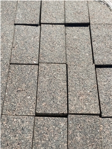 Granite Star Of Ukraine Paving Tiles, All Sides Cut Top Flamed