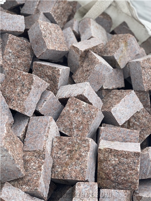 Rosa Kyshyn Granite Paving Stone, Cobble Pavers