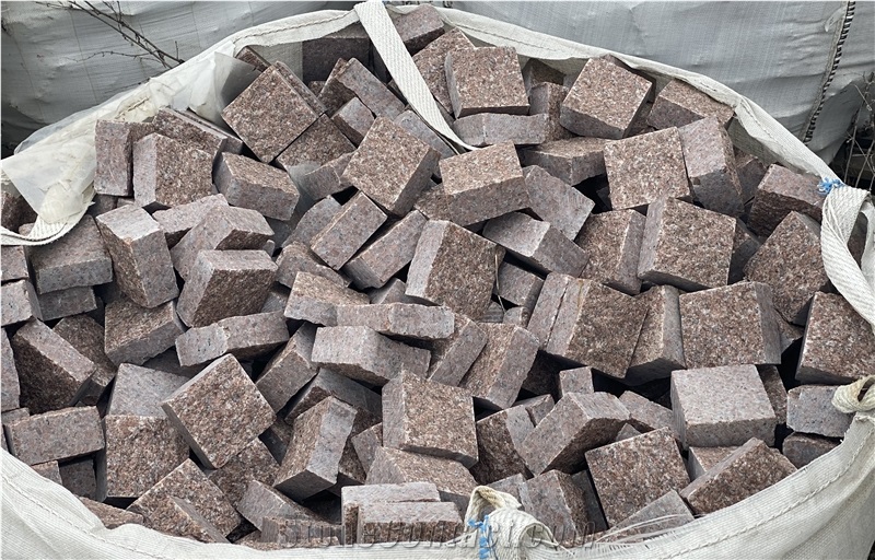 Rosa Kyshyn Granite Paving Stone, Cobble Pavers