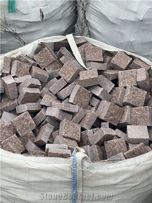 Rosa Kyshyn Granite Paving Stone, Cobble Pavers